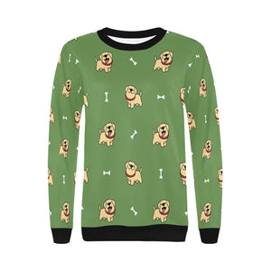 Happy Yellow Labrador Love Women's Sweatshirt-Apparel-Apparel, Labrador, Sweatshirt-12