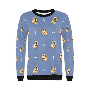 Happy Yellow Labrador Love Women's Sweatshirt-Apparel-Apparel, Labrador, Sweatshirt-9