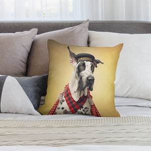 Harlequin Hound Great Dane Plush Pillow Case-Cushion Cover-Dog Dad Gifts, Dog Mom Gifts, Great Dane, Home Decor, Pillows-2