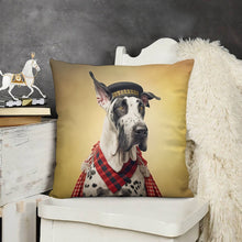 Load image into Gallery viewer, Harlequin Hound Great Dane Plush Pillow Case-Cushion Cover-Dog Dad Gifts, Dog Mom Gifts, Great Dane, Home Decor, Pillows-3