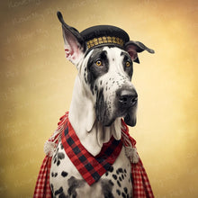 Load image into Gallery viewer, Harlequin Hound Great Dane Wall Art Poster-Art-Dog Art, Great Dane, Home Decor, Poster-1