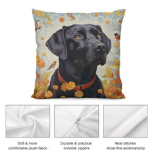 Load image into Gallery viewer, Harmonious Haven Black Labrador Plush Pillow Case-Cushion Cover-Black Labrador, Dog Dad Gifts, Dog Mom Gifts, Home Decor, Pillows-5