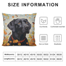 Load image into Gallery viewer, Harmonious Haven Black Labrador Plush Pillow Case-Cushion Cover-Black Labrador, Dog Dad Gifts, Dog Mom Gifts, Home Decor, Pillows-6
