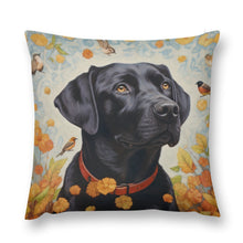 Load image into Gallery viewer, Harmonious Haven Black Labrador Plush Pillow Case-Cushion Cover-Black Labrador, Dog Dad Gifts, Dog Mom Gifts, Home Decor, Pillows-12 &quot;×12 &quot;-1