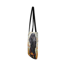 Load image into Gallery viewer, Harmonious Haven Black Labrador Special Lightweight Shopping Tote Bag-White-ONESIZE-4