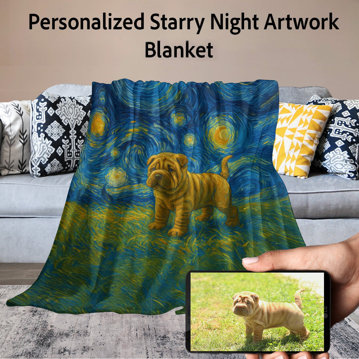 HeadingSharPei Blanket