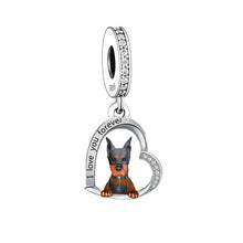 Load image into Gallery viewer, Heart-Melting Black and Tan Doberman Pinscher Charm – Dog Mom Gift-6