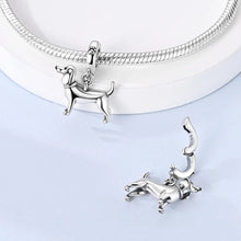 Load image into Gallery viewer, Heart-Melting Dachshund Silver Charm – Gift for Dog Lovers-3