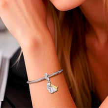 Load image into Gallery viewer, Heart-Melting Golden Retriever Silver Charm – Dog Mom Gift-4