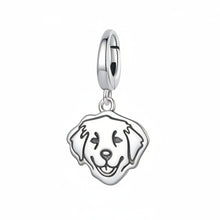 Load image into Gallery viewer, Heart-Melting Golden Retriever Silver Charm – Dog Mom Gift-Accessories-Accessories,Charm Beads,Dog Memorial Gifts,Dog Mom Gifts,Golden Retriever,Jewellery-2