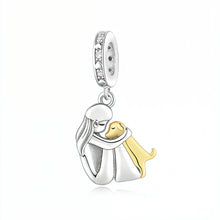 Load image into Gallery viewer, Heart-Melting Golden Retriever Silver Charm – Dog Mom Gift-1