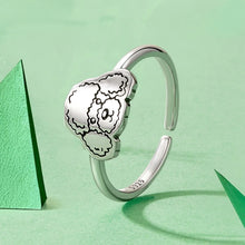 Load image into Gallery viewer, Heart-Melting Golden Retriever Silver Open Ring – Dog Mom Gift-3