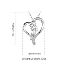 Load image into Gallery viewer, Heart-Melting Labrador Retriever Sterling Silver Heart Necklace Gift-2