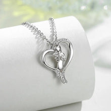Load image into Gallery viewer, Heart-Melting Labrador Retriever Sterling Silver Heart Necklace Gift-3