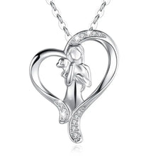 Load image into Gallery viewer, Heart-Melting Labrador Retriever Sterling Silver Heart Necklace Gift-1