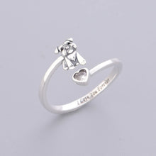 Load image into Gallery viewer, Heart-Melting Schnauzer Finger Ring – Dog Mom Jewelry-2