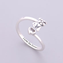 Load image into Gallery viewer, Heart-Melting Schnauzer Finger Ring – Dog Mom Jewelry-3