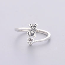 Load image into Gallery viewer, Heart-Melting Schnauzer Finger Ring – Dog Mom Jewelry-1