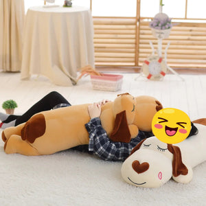 Heart Nose Sleeping Dachshund Stuffed Animal Plush Pillows (Small to Giant Size)-Stuffed Animals-Dachshund, Pillows, Stuffed Animal-7