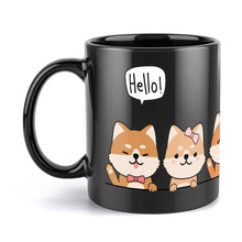 Load image into Gallery viewer, Hello I Love You Shiba Inus Coffee Mug-Mug-Dog Dad Gifts,Dog Memorial Gifts,Dog Mom Gifts,Mugs-4