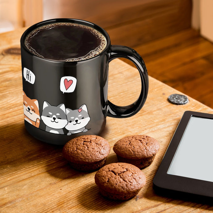 Hello I Love You Shiba Inus Coffee Mug-Mug-Dog Dad Gifts,Dog Memorial Gifts,Dog Mom Gifts,Mugs-1