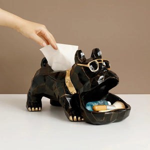 Helpful English Bulldog Tissue Box and Storage Tray Statues - 9 Colors-Home Decor-Dog Dad Gifts, Dog Mom Gifts, English Bulldog, Home Decor, Statue-5