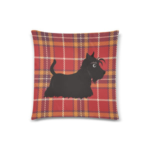 Highland Charm Black Scottish Terrier Pillow Cases-Cushion Cover-Home Decor, Pillows, Scottish Terrier-2