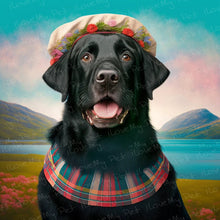 Load image into Gallery viewer, Highland Elegance Black Labrador Wall Art Poster-Art-Black Labrador, Dog Art, Home Decor, Labrador, Poster-1