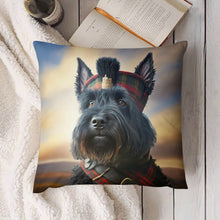 Load image into Gallery viewer, Highland Guardian Scottie Dog Plush Pillow Case-Cushion Cover-Dog Dad Gifts, Dog Mom Gifts, Home Decor, Pillows, Scottish Terrier-5