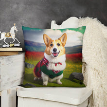 Load image into Gallery viewer, Highland Happiness Corgi Plush Pillow Case-Cushion Cover-Corgi, Dog Dad Gifts, Dog Mom Gifts, Home Decor, Pillows-3