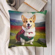 Load image into Gallery viewer, Highland Happiness Corgi Plush Pillow Case-Cushion Cover-Corgi, Dog Dad Gifts, Dog Mom Gifts, Home Decor, Pillows-4