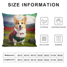 Load image into Gallery viewer, Highland Happiness Corgi Plush Pillow Case-Cushion Cover-Corgi, Dog Dad Gifts, Dog Mom Gifts, Home Decor, Pillows-6