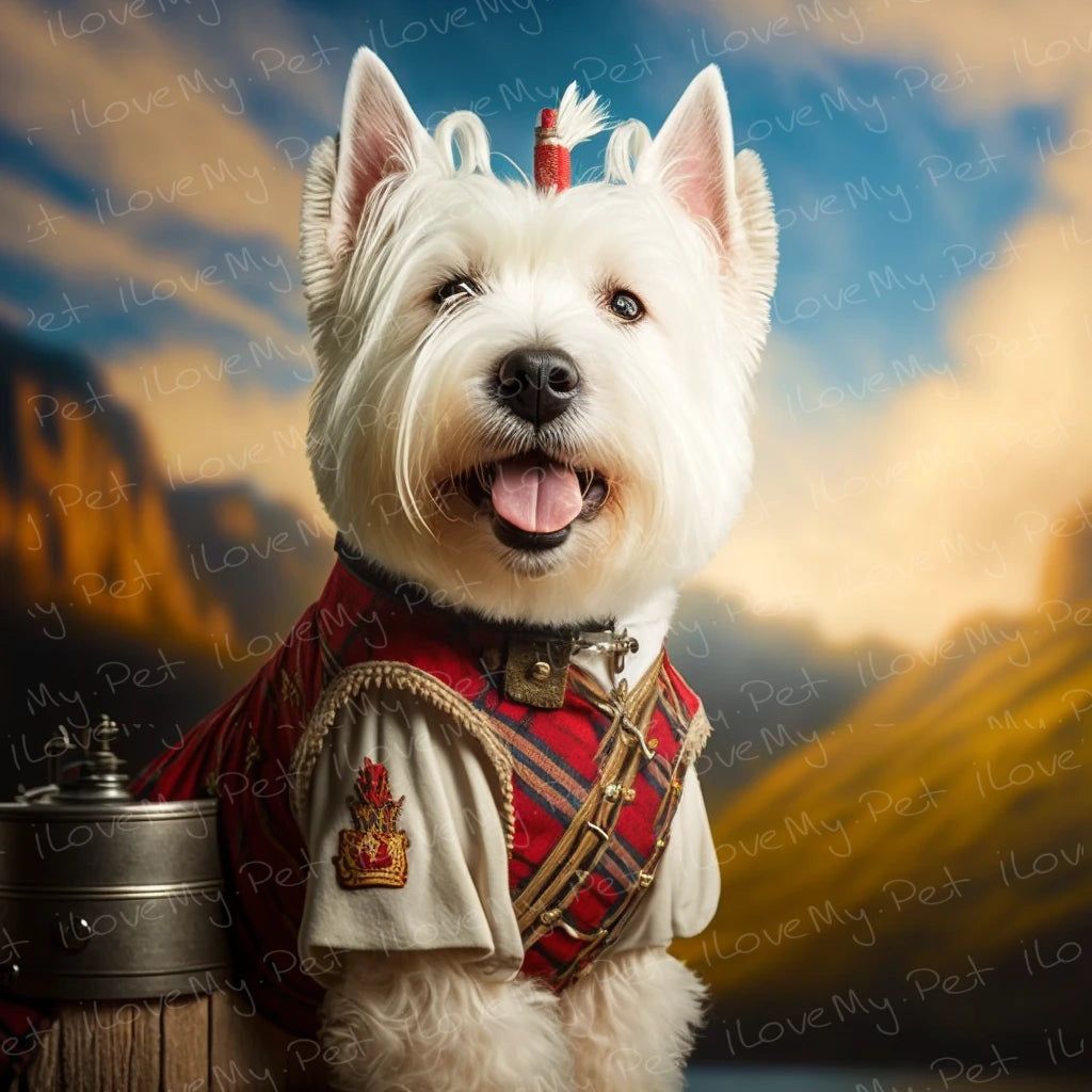 Highland Majesty Westie Wall Art Poster-Art-Dog Art, Home Decor, Poster, West Highland Terrier-1