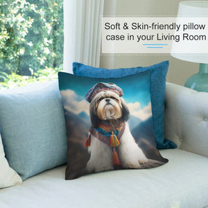 Himalayan Sherpa Shih Tzu Plush Pillow Case-Cushion Cover-Dog Dad Gifts, Dog Mom Gifts, Home Decor, Pillows, Shih Tzu-5