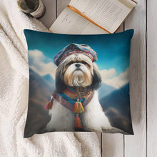 Load image into Gallery viewer, Himalayan Sherpa Shih Tzu Plush Pillow Case-Cushion Cover-Dog Dad Gifts, Dog Mom Gifts, Home Decor, Pillows, Shih Tzu-8
