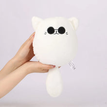 Load image into Gallery viewer, Hipster Shades White Cat Plush Toy-2