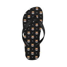 Load image into Gallery viewer, Hipster Shiba Showcase Unisex Slippers - 9 Colors-Footwear-Accessories,Dog Dad Gifts,Dog Mom Gifts,Shiba Inu,Slippers-Midnight Black-S-11