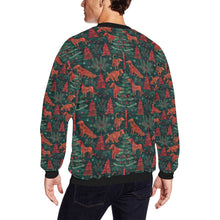 Load image into Gallery viewer, Holiday Hounds Irish Setter&#39;s Christmas Fuzzy Sweatshirt for Men-Apparel-Apparel, Christmas, Dog Dad Gifts, Irish Setter, Sweatshirt-2