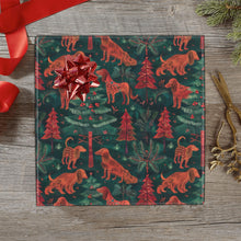 Load image into Gallery viewer, Holiday Hounds Irish Setter's Christmas Gift Wrapping Paper - 2 Rolls-Christmas Ornament-Christmas,Irish Setter,Wrapping Paper-1