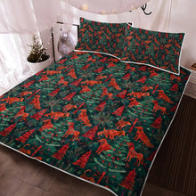 Load image into Gallery viewer, Holiday Hounds Irish Setter&#39;s Christmas Quilt Blanket Bedding Set-Bedding-Bedding, Blankets, Christmas, Home Decor, Irish Setter-2