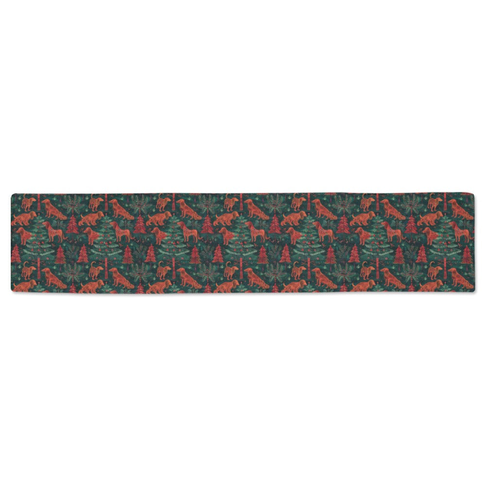 Holiday Hounds Irish Setter's Christmas Table Runner-Home Decor-Christmas, Home Decor, Irish Setter-ONE SIZE-2