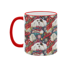Load image into Gallery viewer, Holiday Splendor Lhasa Apsos Christmas Coffee Mug-3