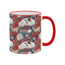 Load image into Gallery viewer, Holiday Splendor Lhasa Apsos Christmas Coffee Mug-4