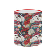 Load image into Gallery viewer, Holiday Splendor Lhasa Apsos Christmas Coffee Mug-5