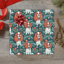 Load image into Gallery viewer, Holly Jolly Blenheim Cavaliers Christmas Gift Wrapping Paper - 2 Rolls-Christmas Ornament-Cavalier King Charles Spaniel,Christmas,Wrapping Paper-1