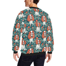 Load image into Gallery viewer, Holly Jolly Blenheim Cavaliers Christmas Sweatshirt for Men-Apparel-Apparel, Cavalier King Charles Spaniel, Christmas, Dog Dad Gifts, Sweatshirt-2