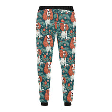 Load image into Gallery viewer, Holly Jolly Blenheim Cavaliers Christmas Unisex Sweatpants-Apparel-Apparel, Cavalier King Charles Spaniel, Christmas, Dog Dad Gifts, Dog Mom Gifts, Pajamas-5