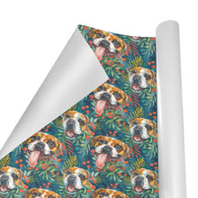 Load image into Gallery viewer, Holly Jolly Boxer Christmas Gift Wrapping Paper - 2 Rolls-Christmas Ornament-Boxer,Christmas,Wrapping Paper-3