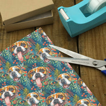 Load image into Gallery viewer, Holly Jolly Boxer Christmas Gift Wrapping Paper - 2 Rolls-Christmas Ornament-Boxer,Christmas,Wrapping Paper-4