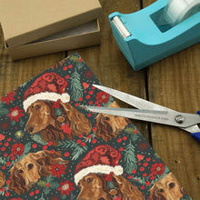 Load image into Gallery viewer, Holly Jolly Cocker Spaniels Christmas Gift Wrapping Paper - 2 Rolls-Christmas Ornament-Christmas,Cocker Spaniel,Wrapping Paper-2
